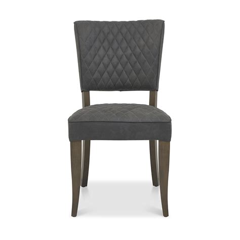 Constable Fumed Oak Upholstered Chairs Dark Grey Fabric Home Origins