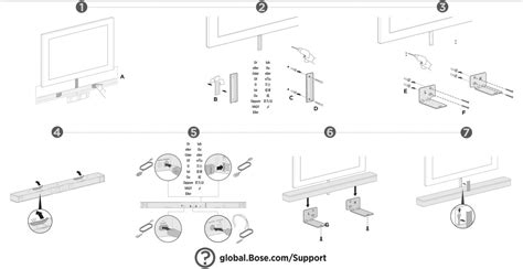 Bose Wb Wall Mount Kit For The Soundtouch Soundbar Speaker