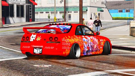 Nissan Skyline GT R R33 Itasha Livery GTA5 Mods