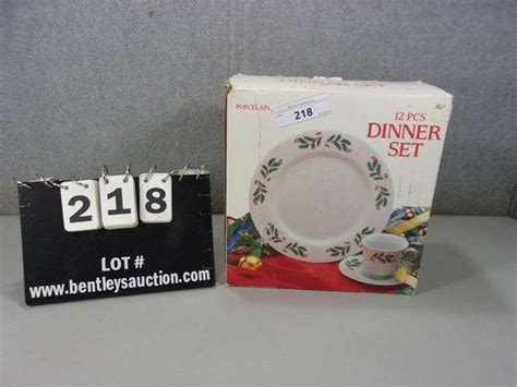 12-PIECE PORCELAIN DINNER SET - Bentley & Associates, LLC