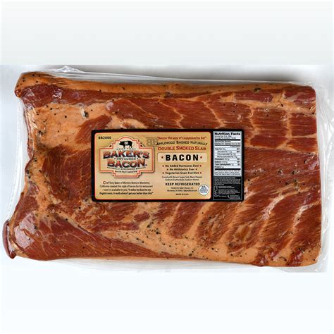 Buy Dry Cured Applewood Smoked Slab Bacon Baker S Bacon