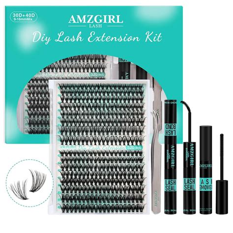 Kit de extensiones de pestañas 320 unidades kit de racimos de