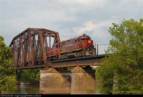 Am 56 Arkansas And Missouri Railroad Alco C420 At Van Buren Arkansas By