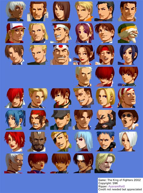 King Of Fighters Characters 2002