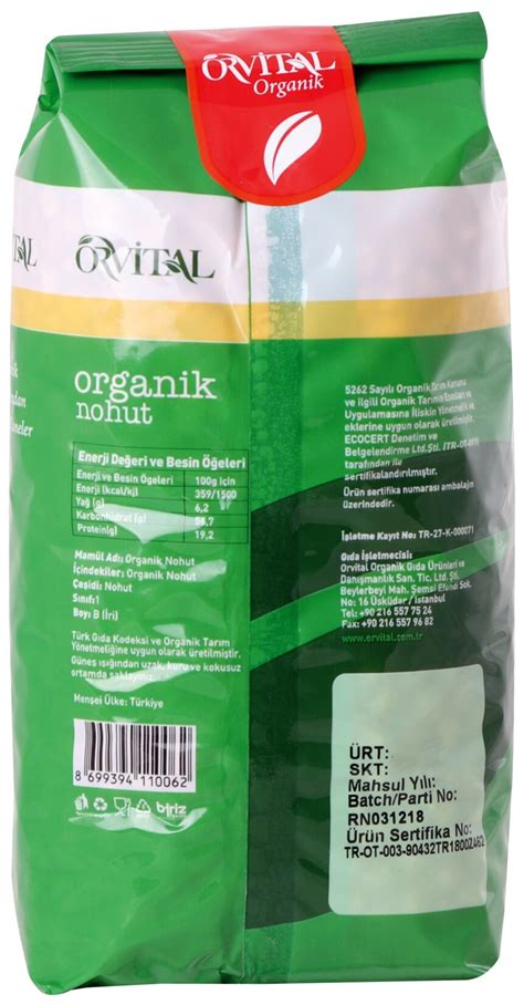 Orvital Organik Nohut G Macroonline