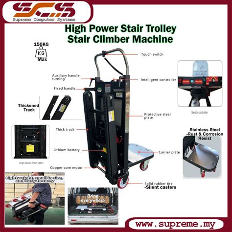 High Power Stair Climber Hand Truck Stair Climbing Machine Electric