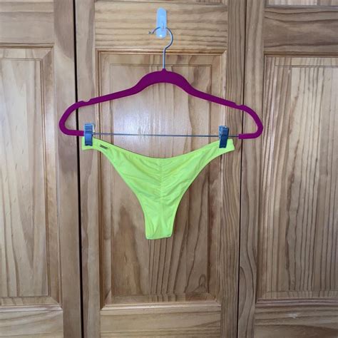 Victorias Secret Thong Bikini Bottom Size Small Depop