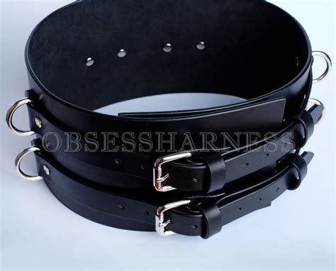 Leather Bondage Belt Waist Harness Bondage Harness Fetish Etsy