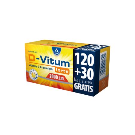 D Vitum forte 2000 j m 150 kapsułek cena opinie AptekaPrima