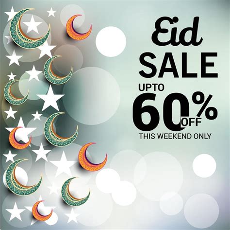 Illustration Of A Sale Banner Or Sale Poster For Festival Of Eid