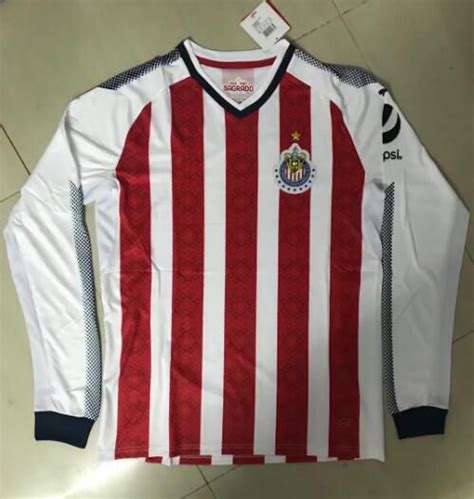 2019 2017 Chivas De Guadalajara Long Sleeve Jerseys Green 3rd Soccer 17 ...