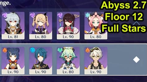 Abyss Guide 4 Star Characters Weapons Spiral Abyss 2 7 Floor 12