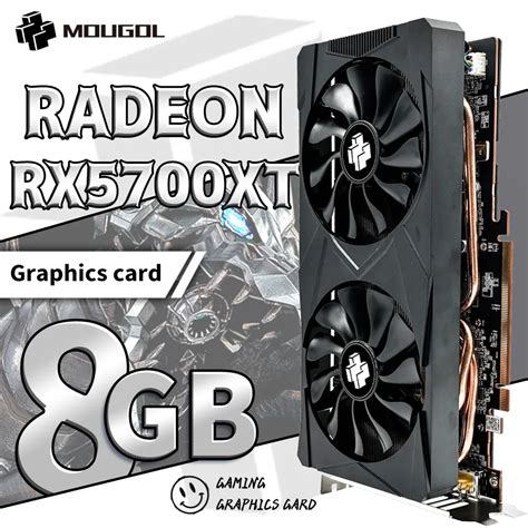 MOUGOL AMD RX5700XT 8GB Graphics Card GDDR6 256Bit PCI E 4 0 16 6 8Pin