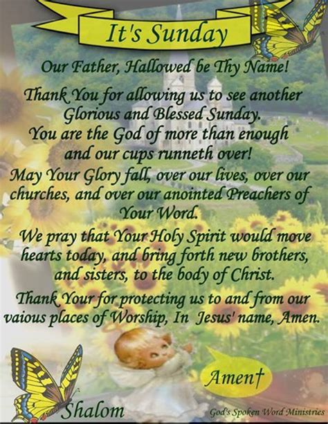 Sunday Prayer Quotes Shortquotes Cc