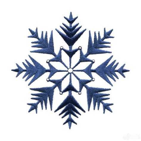 Free Crystal Snowflake Embroidery Design Snowflake Embroidery