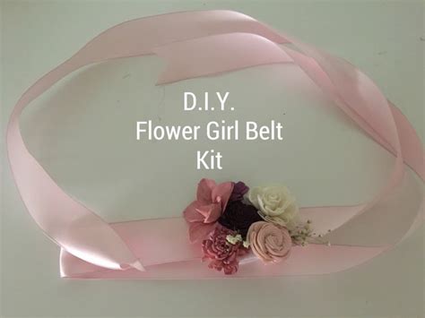 DIY Flower Girl Belt | Diy flowers, Wedding bouquet kits, Flower girl