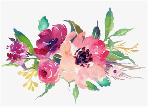 Watercolor Floral Bouquet Png Stock Wedding Flowers Watercolor Png