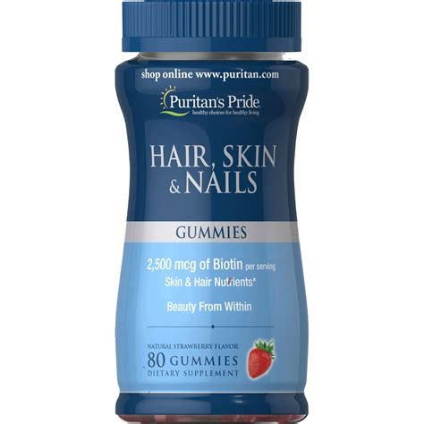 Hair Skin And Nails Gummy 80 Gummies Puritans Pride Philippines