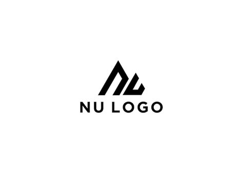 Premium Vector Nu Logo Design Vector Illustration