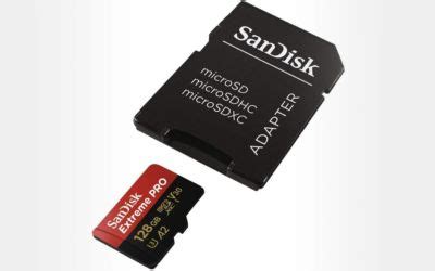 La carte microSD SanDisk Extreme PRO 128 Go est à moins de 20