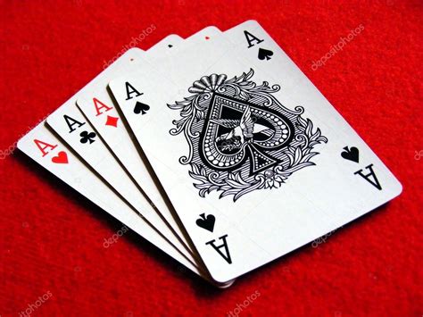 A set of 4 aces playing cards Stock Photo by ©gcpics 4347389