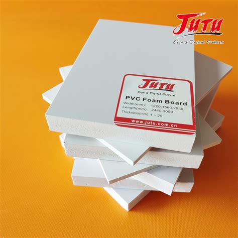 Jutu Peeling Resistant White Plastic Sheet Pvc Free Foam Board With