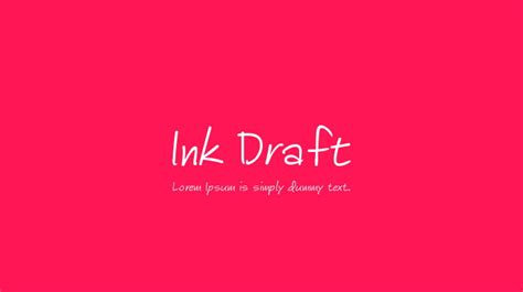 Ink Draft Font : Download Free for Desktop & Webfont