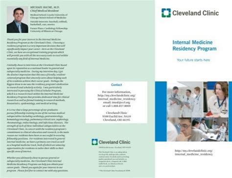 Internal Medicine Residency Program Cleveland Clinic