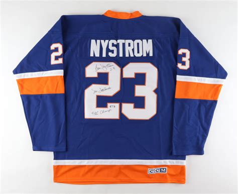 Bob Nystrom Signed Islanders Jersey Inscribed "Mr. Islander" and "4x SC Champs" (PSA) | Pristine ...