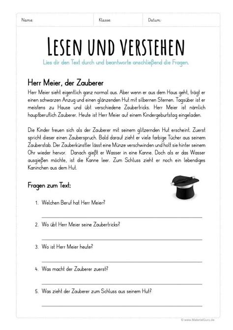 Lesen Und Verstehen Materialguru German Phrases Learning Learn