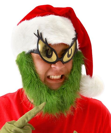 Grinch Costume Bearded Hat Beard Costume Grinch Costumes Beard Hat