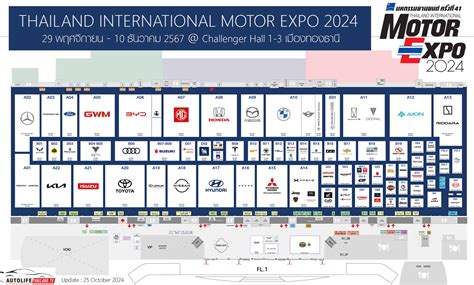 แผนผงบธ Motor Expo 2024 แบรนดรถยนต ยหอไหน มาออกงานบาง มหกรรม