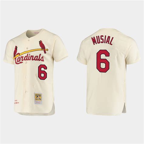 Mens Stan Musial St Louis Cardinals Cooperstown Collection Jersey