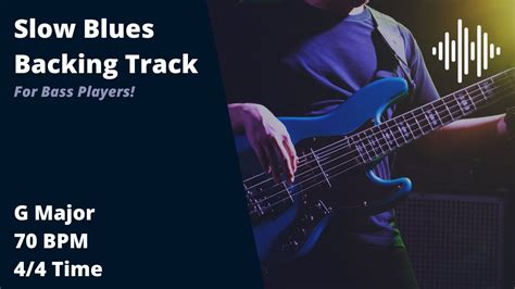 Slow Blues Backing Track For Bass Players Youtube