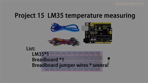 LM35 temperature measuring - YouTube