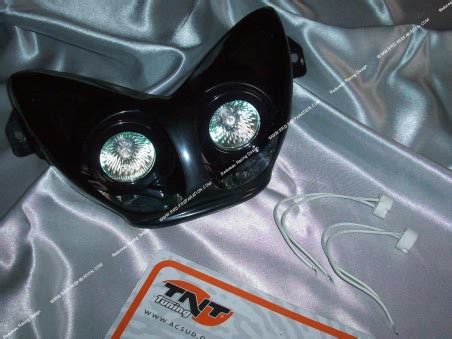 Masque Avant Double Optique Tnt Tuning Futura Avec Clairage Pour Mbk