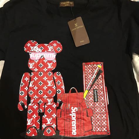 Supreme LV Bearbrick Tee Men S Fashion Tops Sets Tshirts Polo