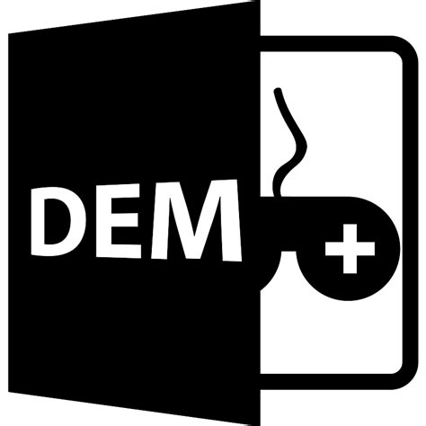 Dem File Format Symbol Vector Svg Icon Svg Repo