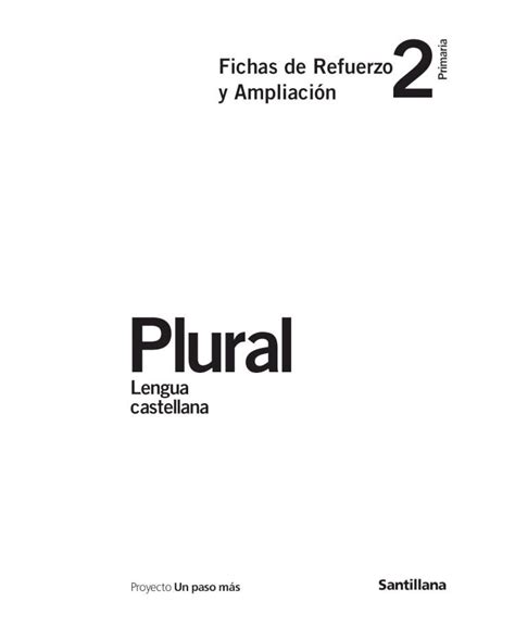 PDF Refuerzo y ampliación Lengua Castellana 2º Santillana DOKUMEN