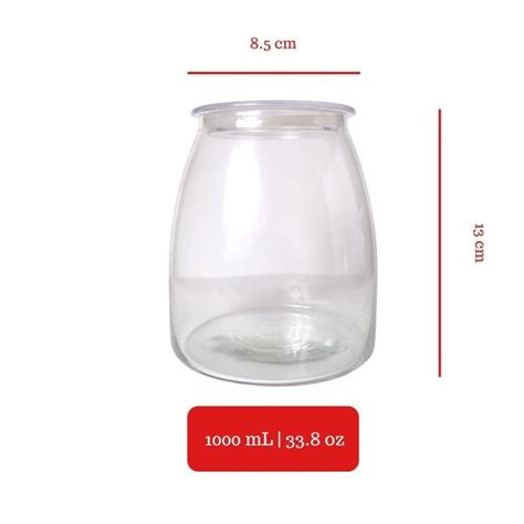 Ovale Glass Jar Ml Liter Toples Kaca Kedap Udara Jar Kaca