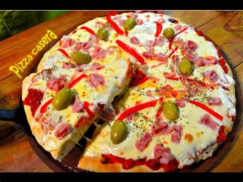 Receta De Pizza Masa Esponjosa FACIL YouTube