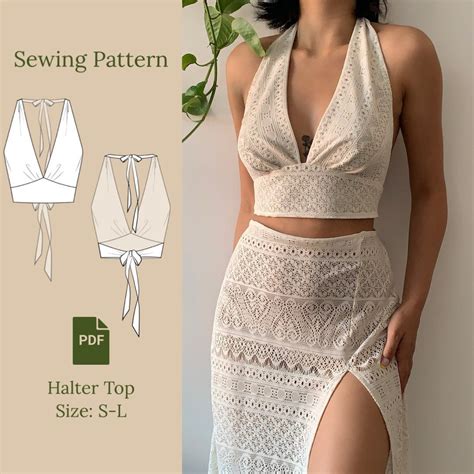 Halter Top Sewing Pattern PDF S L Etsy