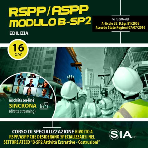 RSPP ASPP Modulo B SP2 Edilizia Corsi Di Formazione