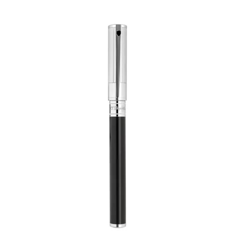 D Briquet Initial Stylo Plume Noir ST Dupont