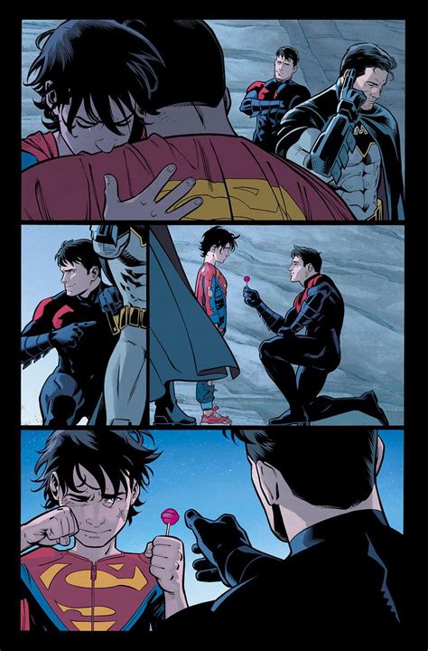 Dc Debuts A Heartwarming Moment Between Nightwing And Jon Kentsuperboy