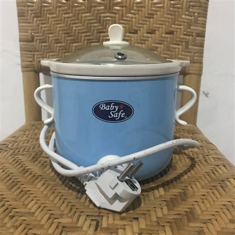 Jual Preloved Slow Cooker Mpasi Baby Safe Biru LB007 With Timer