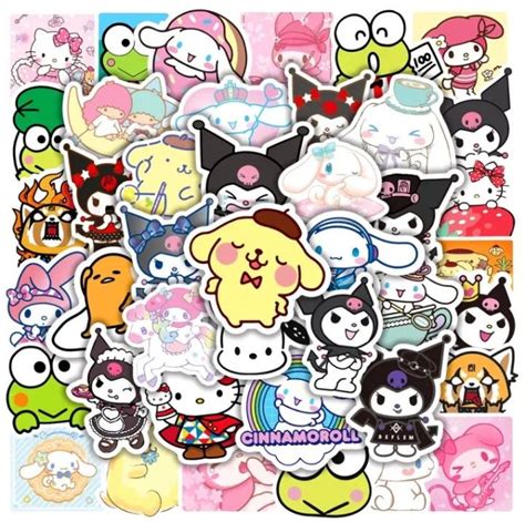 10 50 Pcs Sanrio My Melody Kuromi Cinnamon Roll Cinnamoroll Hello Kitty