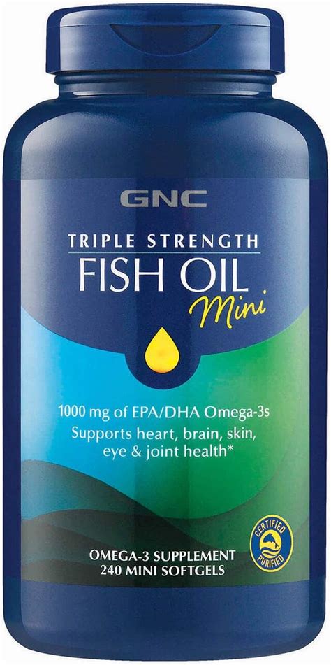 Amazon Gnc Triple Strength Omega Fish Oil Mini S Mg Heart