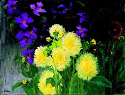 Amare Habeo Emil Nolde German Danish 1867 1956 Clematis