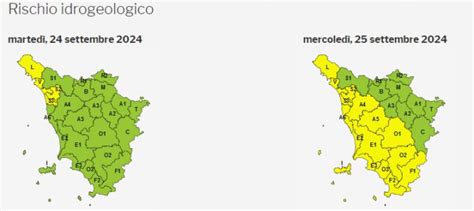 Allerta Meteo Toscana Codice Giallo Oggi Ed Estensione Domani